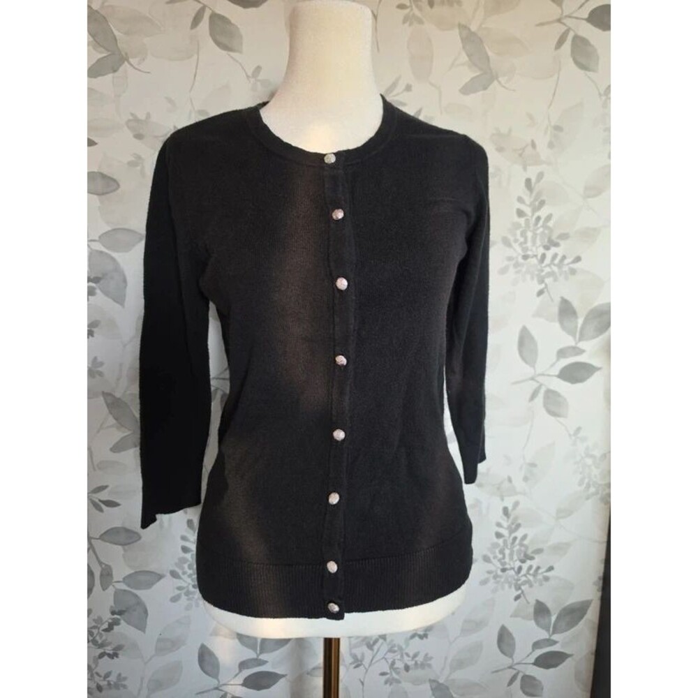 Black button up sweater- New York & Company- Size Medium